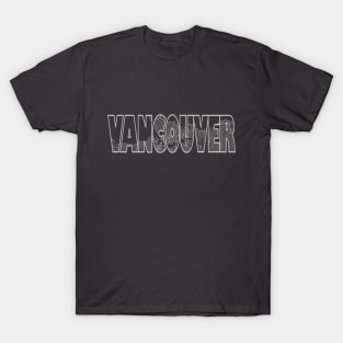 Vancouver Street Map T-Shirt